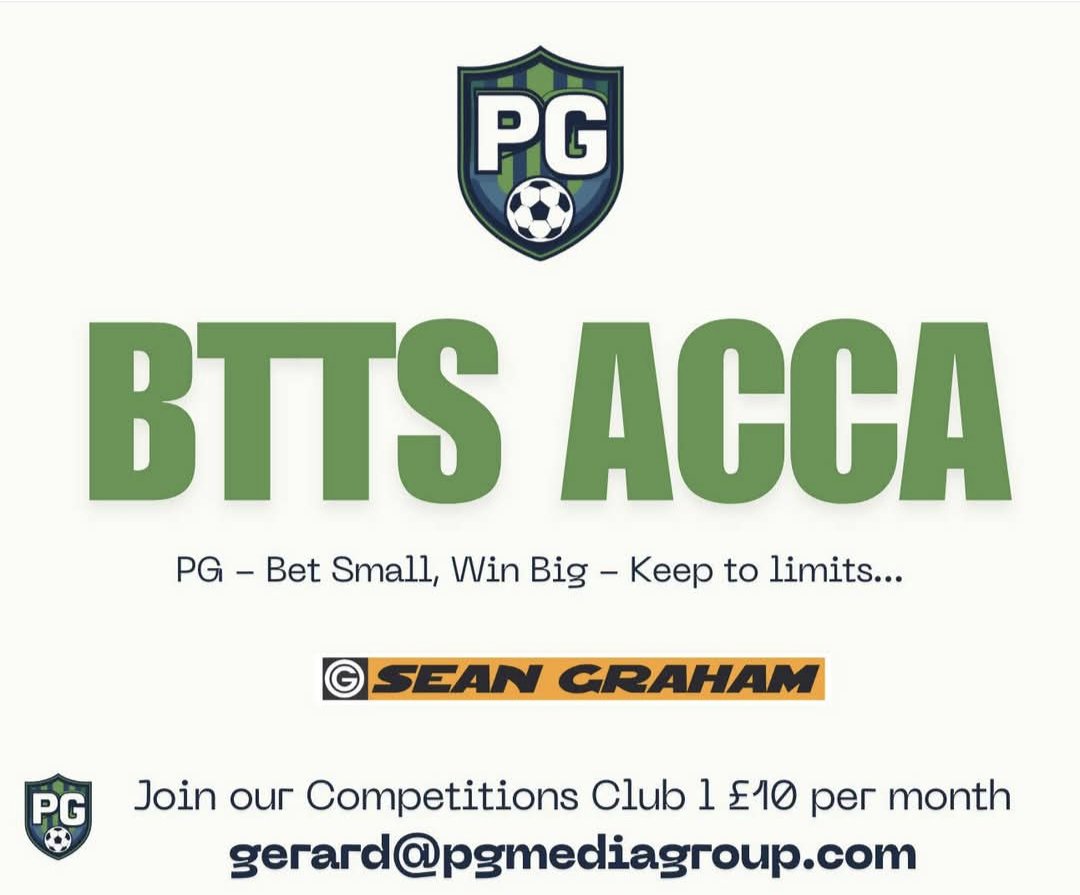 course_ni's tweet image. BTTS SUNDAY
St Mirren v Ayr United
Heverlee Leuven v Royal Charleroi
Club Brugge v KRC Genk
Lugano v FC Thun
Lausanne-Sport v Winterthur
All 10 teams find the net then @seangrahambets will pay you around 12-1