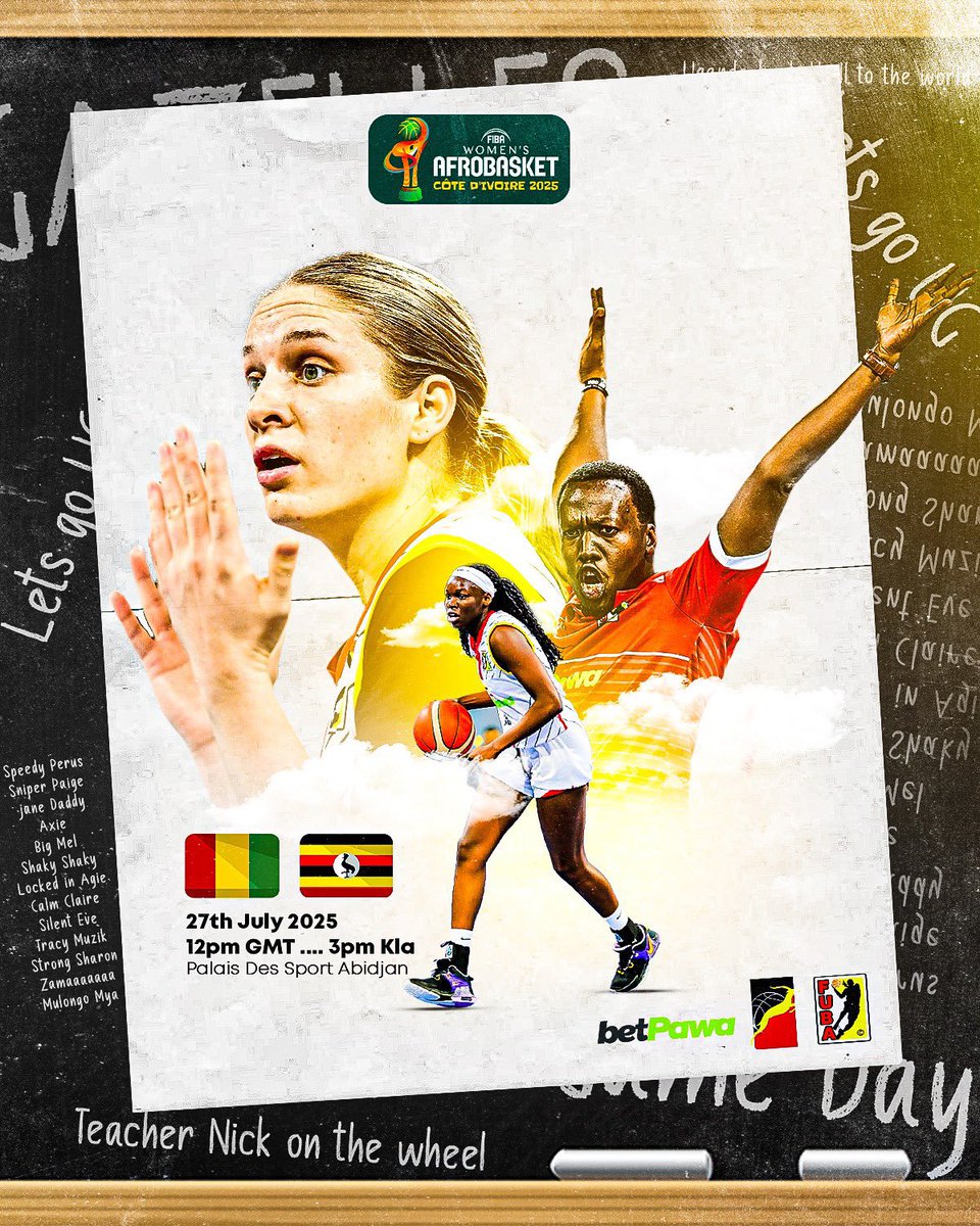 It is game day in Abidjan! The Gazelles start their Afrobasket campaign today against Guinea at 3pm EAT.
#AfroBasketWomen #NBSWomenInSport