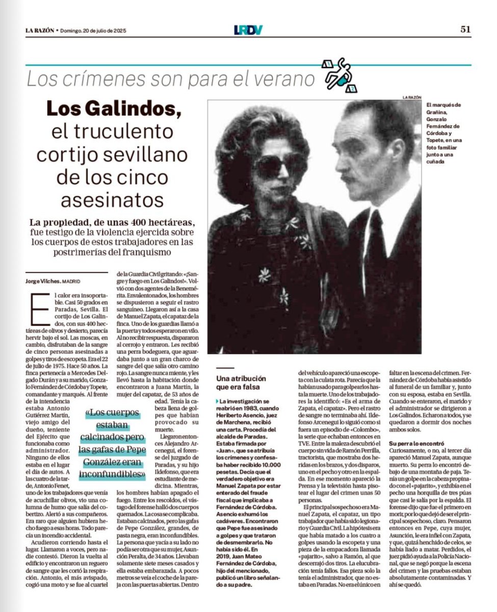 Jorge_Vilches's tweet image. Segunda entrega de mi serie veraniega: "Los crímenes son para el verano". 🔪🔫🩸
(Tú también tienes un cuchillo grande en la cocina, afilado, brillante, decisivo, en el que piensas cuando...).