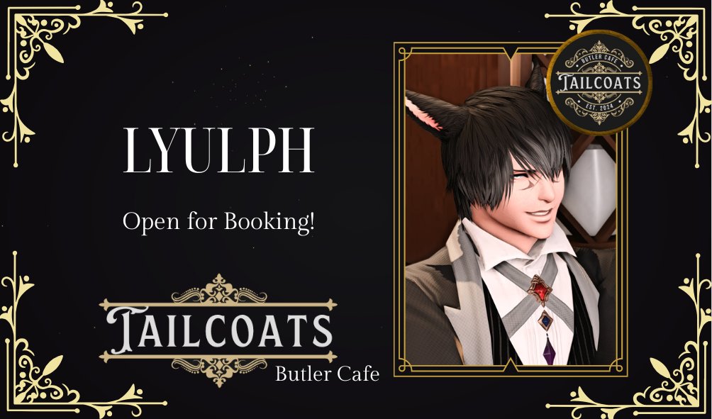 tailcoatsxiv's tweet image. Lyulph and Midnight are eager to serve you tonight!
Book them here: tailcoatsxiv.carrd.co
#tailcoatsxiv
