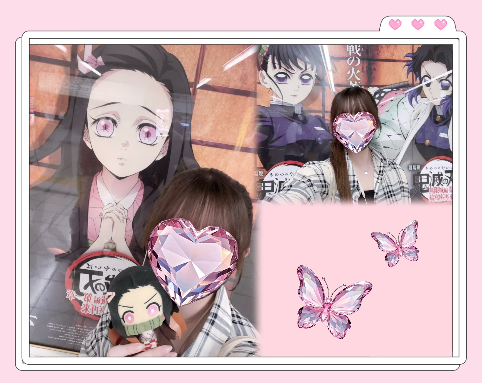 かぶったのでほぼ新品♥鬼滅の刃✩.*˚ 鬼滅の刃】ぽにすてっぷが登場！！ 手のひらサイズの一緒に