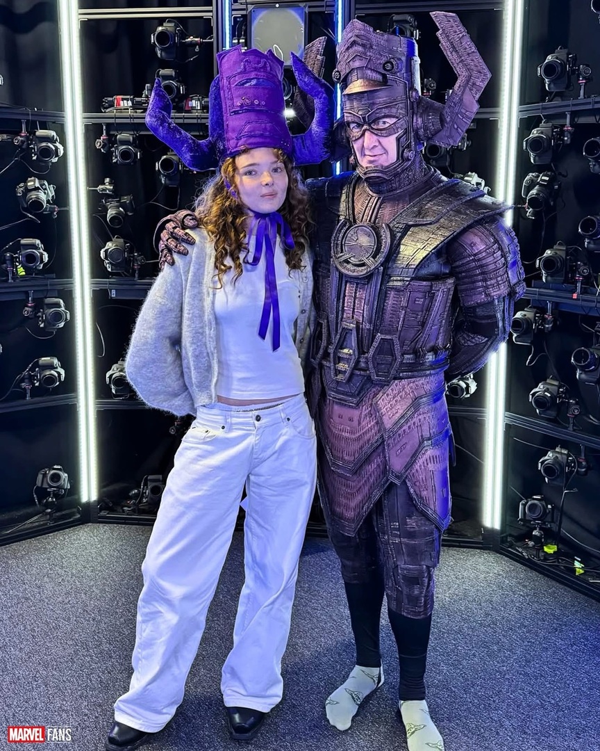 FanthaTracks's tweet image. From Insta: instagr.am/p/DMm4VtSq3n6/
Ralph Ineson in his Galactus costume on the set of ‘THE FANTASTIC FOUR: FIRST STEPS’ Check out his SOCKS !! #starwars #galactus