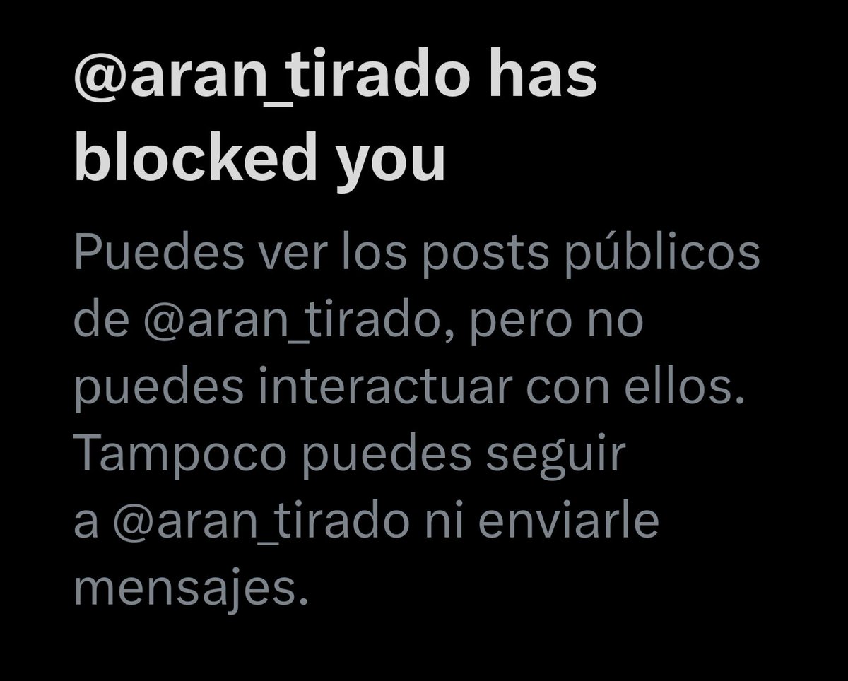 Arantxa me ha tirado de su Twitter.