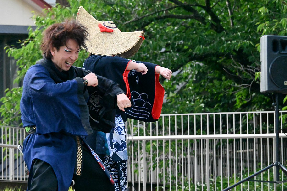 44982441shimu's tweet image. 能代市役所さくら庭で行われている
夏だ!ビアガーデン屋台村2025にて
羽後町のふるさと密着型表現忍ユニット
strade その2