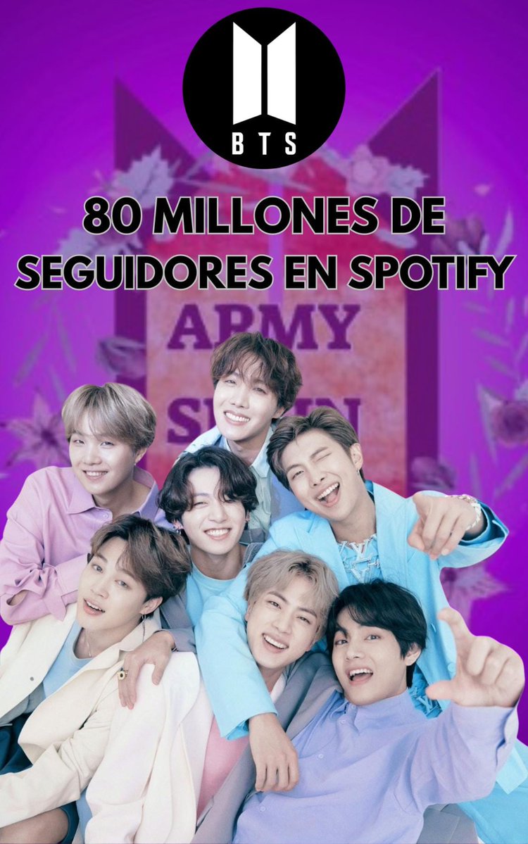 BTS_inSpain2's tweet image. 🎉 ¡BTS ha superado los 80 millones de seguidores en Spotify! (80.006.598) 🎉🎉
💜 Se convierten en el primer grupo de la historia en alcanzar esta increíble cifra.
Gracias, ARMY, por hacerlo posible. ¡La historia continúa! 💫
CONGRATULATIONS BTS
BTS 80M SPOTIFY FOLLOWERS
BTS…
