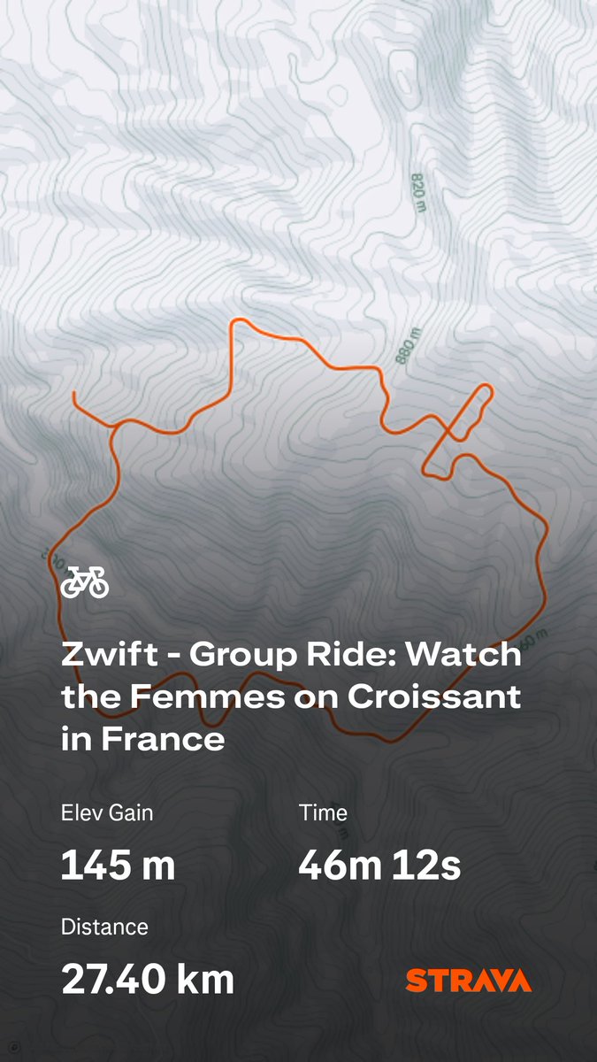 OhItsStu's tweet photo. Supporting @LeTourFemmes the best way I know how: Zwift celebration ride! 🚴‍♀️💨
@GoZwift partnership with women's cycling = everything 💯

Check out my activity on Strava: https://t.co/dWQxRBOKvl

#TourDeFranceFemmes #AvecZwift #WomensCycling #Zwift #CommunitySupport #EliteRacing #CelebrationRide #WomenInSport #ShowingTheWorld