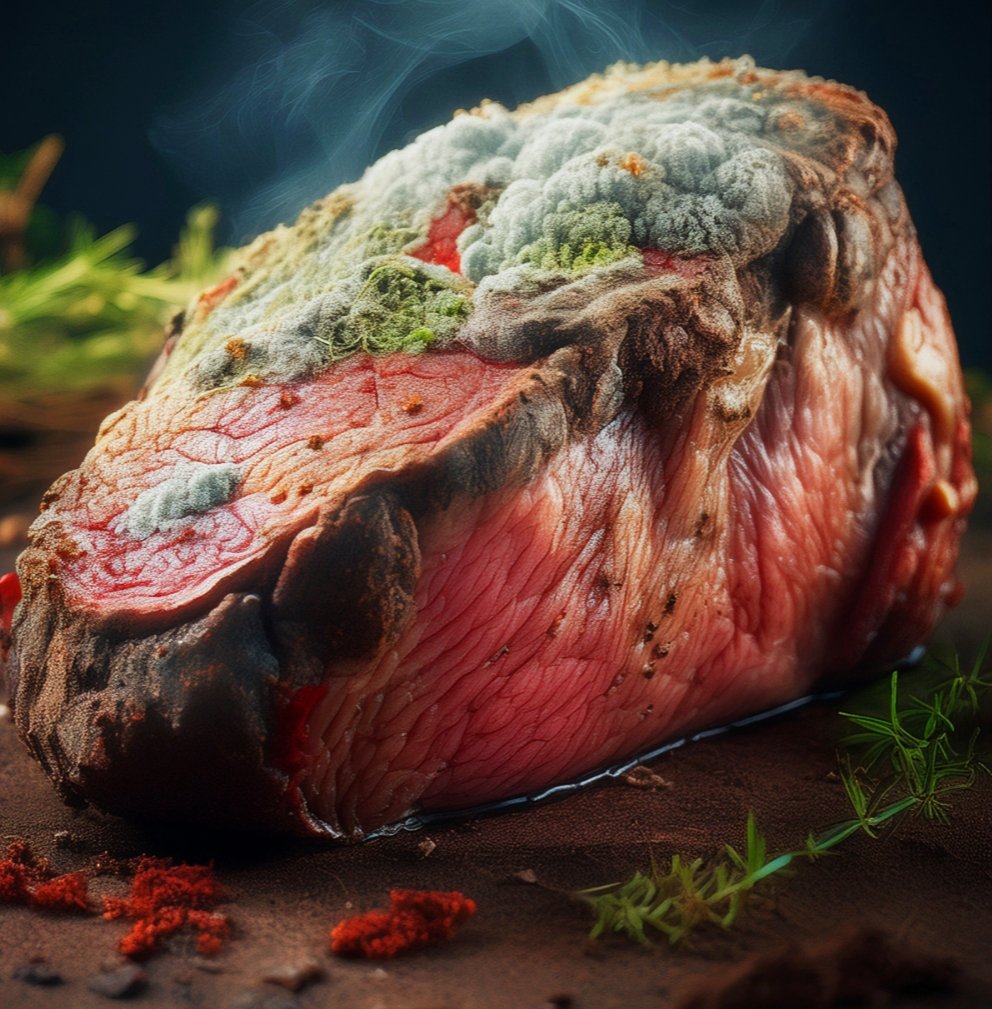 tonytheauthor's tweet image. A chunk of meat is nothing more than a rotting body part, and eating it is interfering with a corpse.
#SayNoToCorpseFood