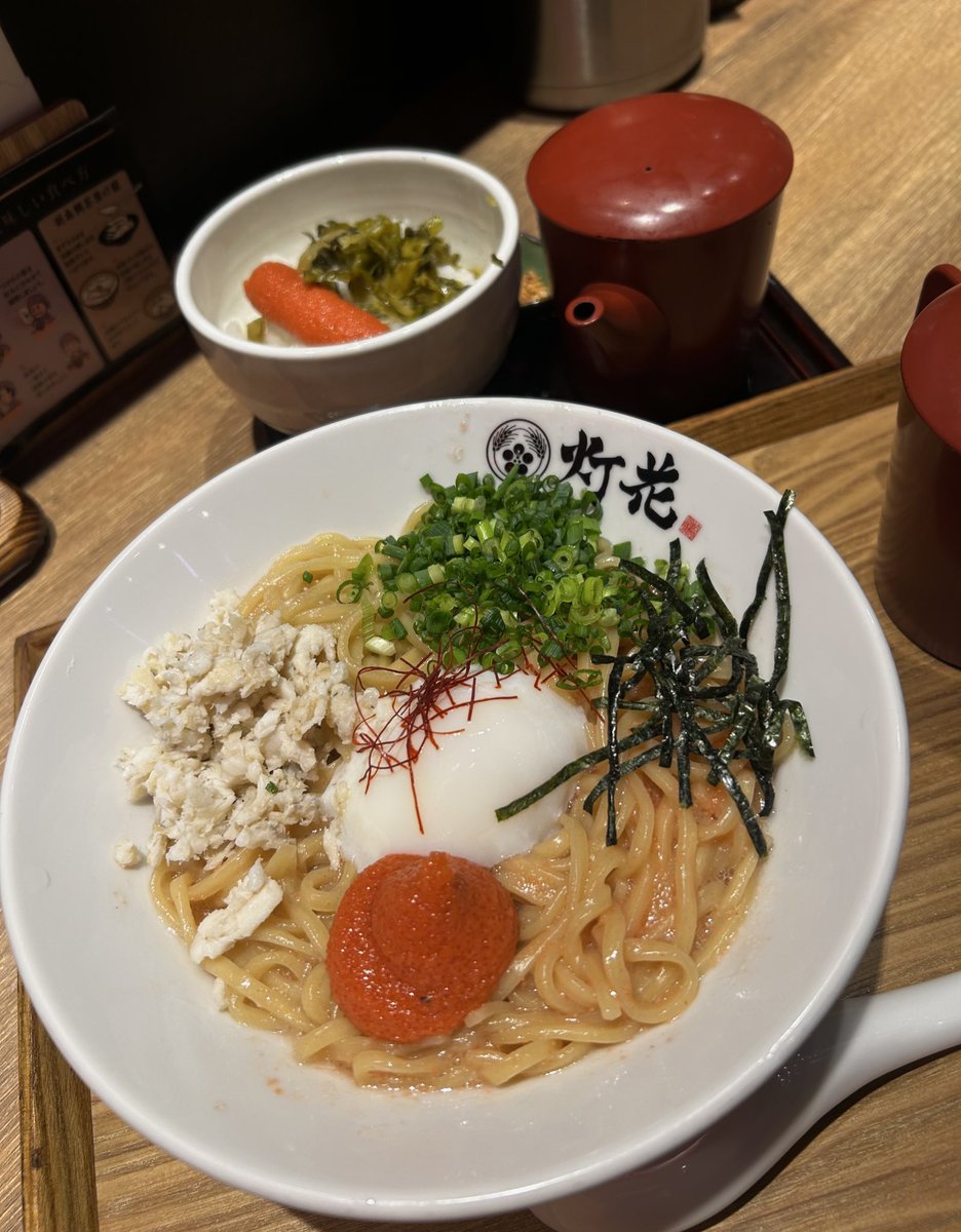 korokorococoroo's tweet image. 明太子三昧にした🍜✨️