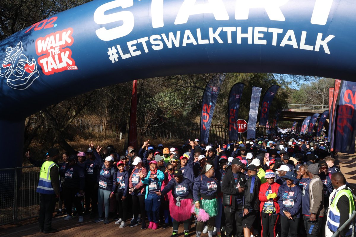 #GovZAUpdates | Thousands of walkers came out in numbers for the iconic <a href="/Radio702/">702</a> #WalkTheTalk, hosted in the capital <a href="/CityTshwane/">City of Tshwane</a>, in celebration of #MandelaMonth2025🇿🇦