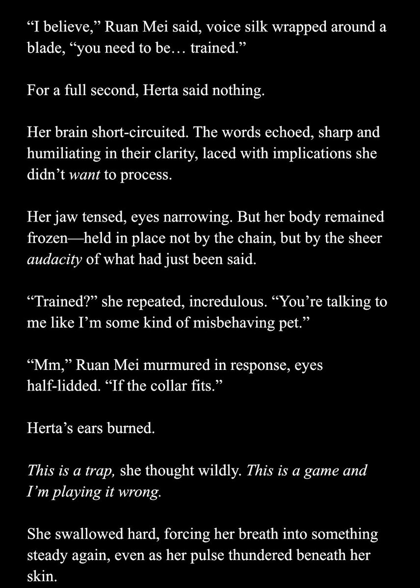 ig_jna's tweet image. Part 3 coming out in a few hours !
Any tags you guys want to see in this part? I’ll try and incorporate them ^^
#ao3 #hertamei #herta #RuanMei