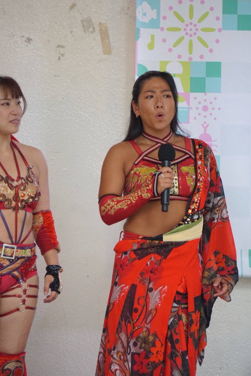ProWrestlingJp's tweet image. 出てきた瞬間に「黒っ‼️松崎しげるかっ‼️」って思ってしまった久しぶりに生で見た岩田美香選手

写真で見るよりなんか黒かったです

#tbc夏まつり2025 #SENJO #東北放送 #岩田美香