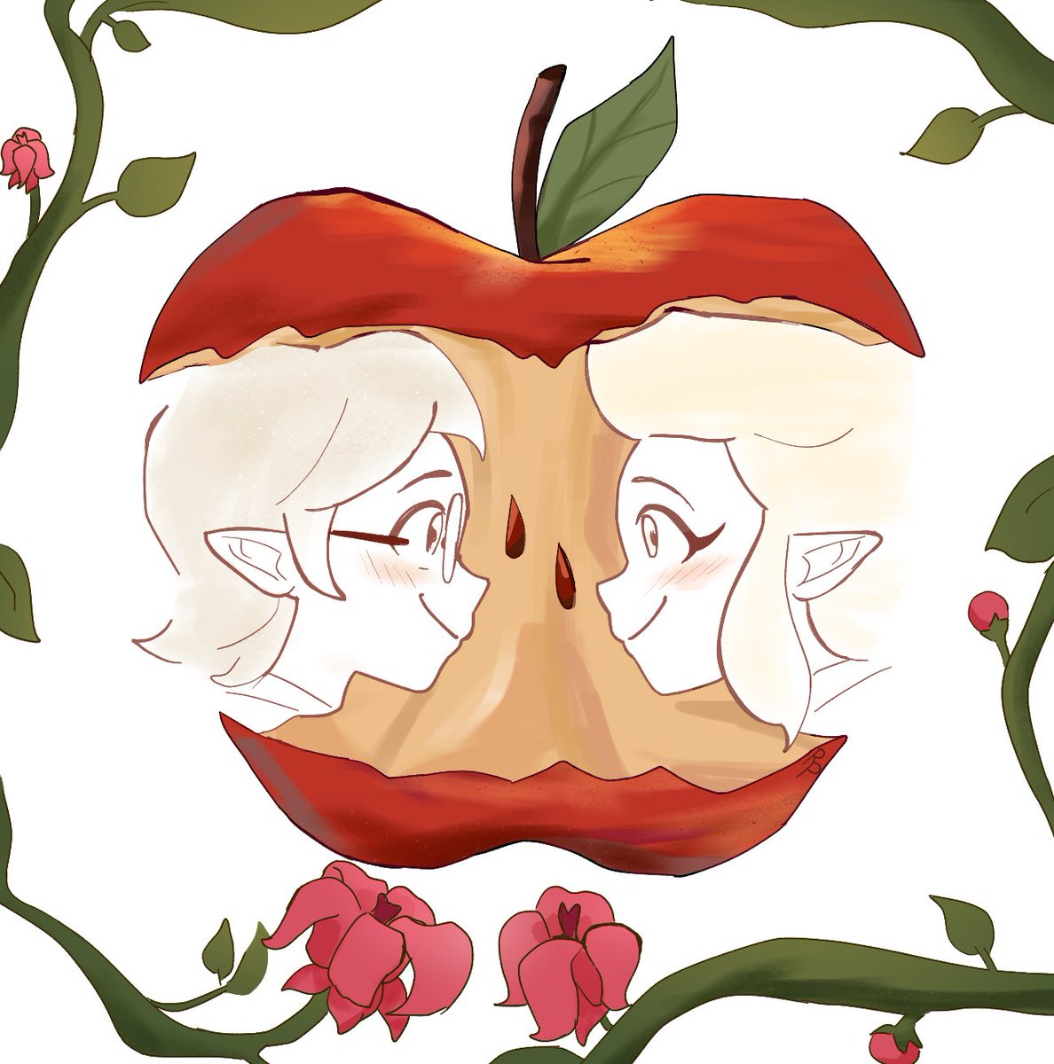 RealysKP's tweet image. Apple blood 🍎🩸 

#TheOwlHouse #Raeda