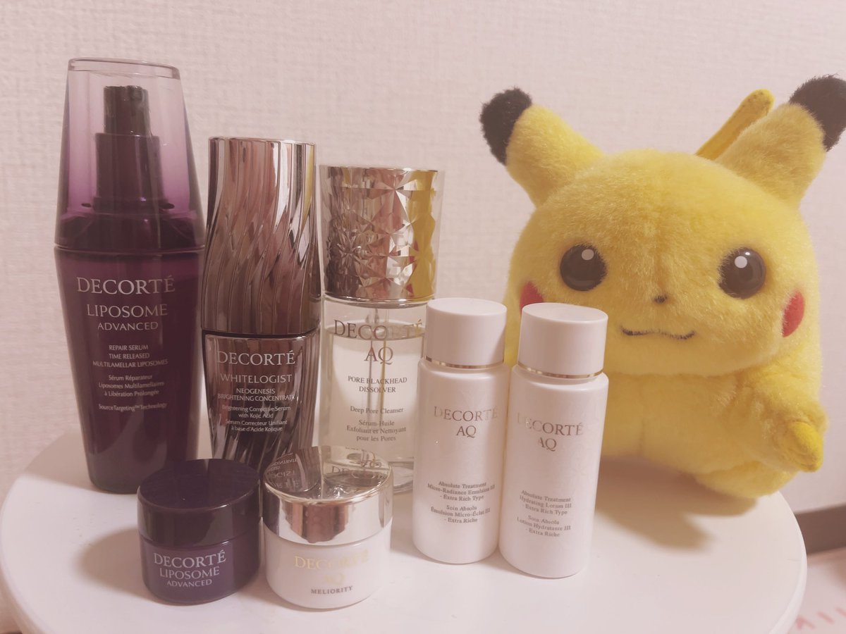 piopio_PIKA's tweet image. 唐突な美容ポス申し訳ないですが
自身の現段階の使用してみたお気持ちを残しておきたいのとフォロワーさんの中でコスメデコルテ気になってはいるけどたけぇし種類多いしどーなん??っておもてる方の参考になればと思います。
まず。
大前提として超絶ズボラかつ三日坊主すら超越する飽き性です。…
