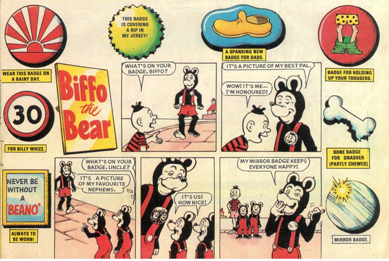 thefcfc's tweet image. Biffo The Bear, as discussed in the 'Summer Special' episode 22 of The Funny Comics Fan Club - available in all good seaside newsagents and wherever you get your podcasts!
(artist David Sutherland, copyright DC Thomson)
podbean.com/eas/pb-5ian2-1…