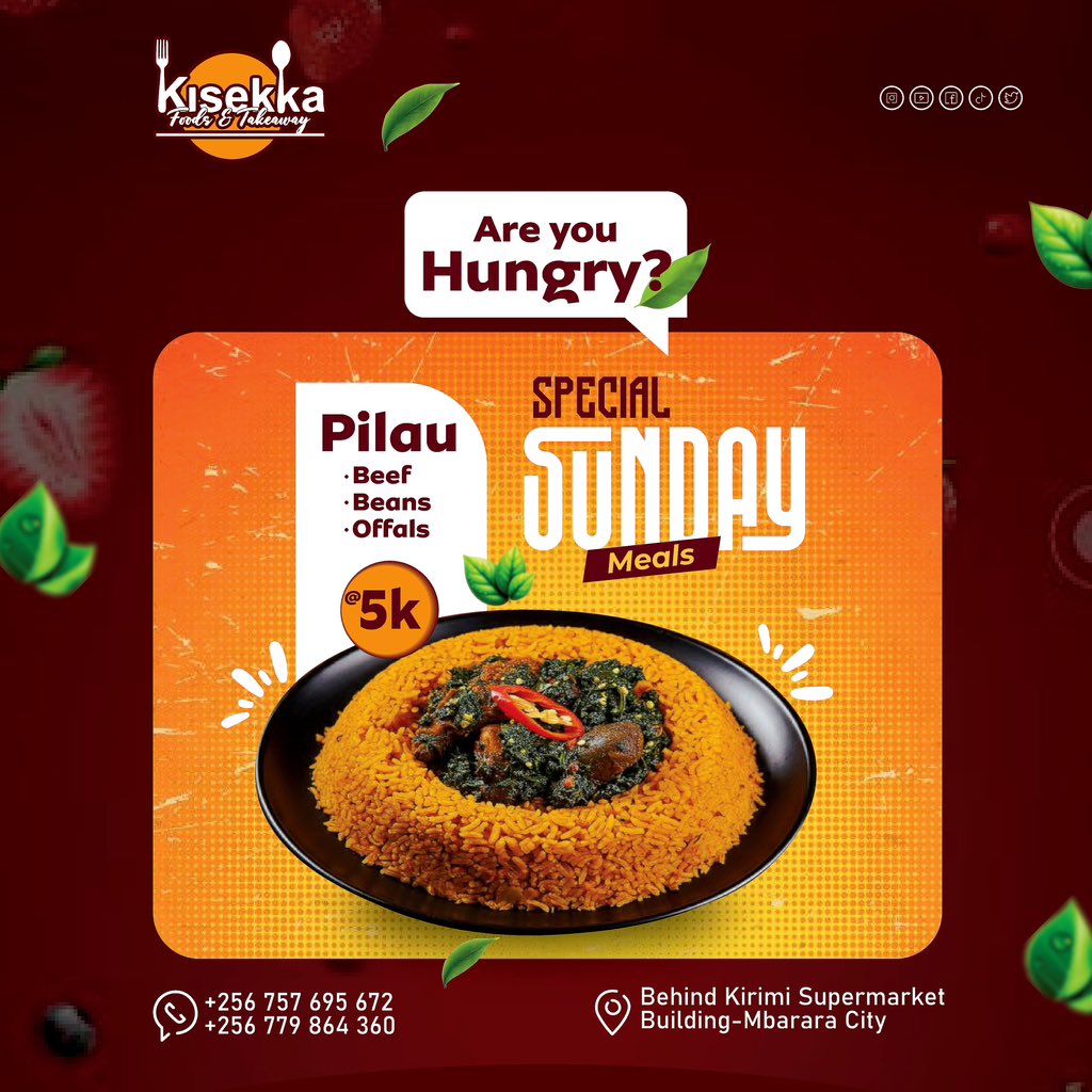 HannzPromotion's tweet image. 😋don’t starve, Kisekka Foods &amp;amp; Takeaway is here to get you sorted
Order now!