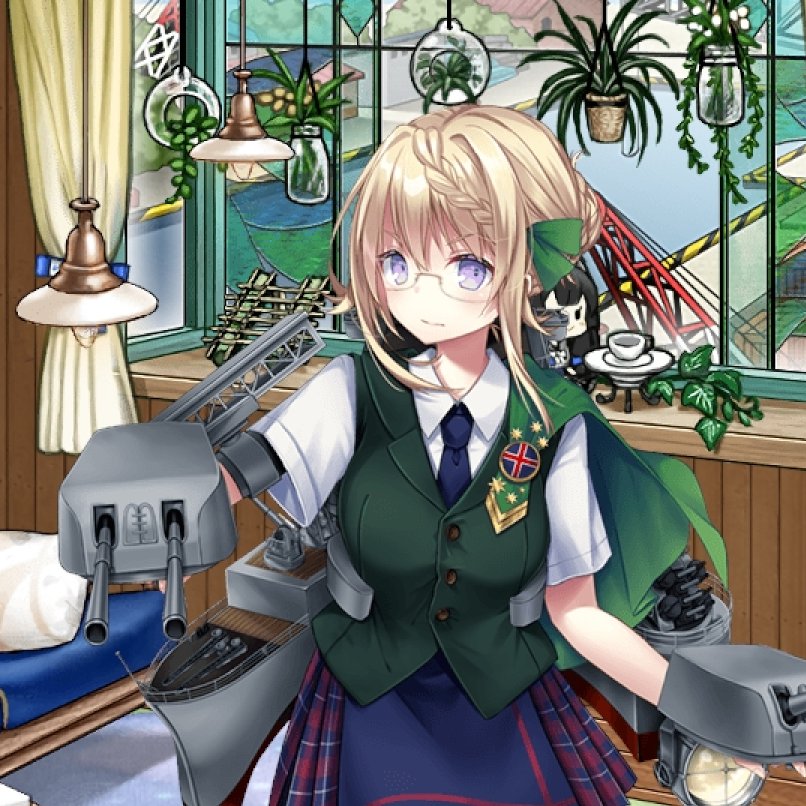 suikun98's tweet image. 今日はパースの進水日
パースはメガネも似合うよね(画像は雑コラ)