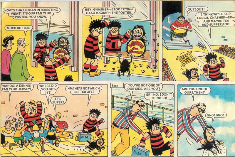 thefcfc's tweet image. Dennis The Menace, as discussed in the 'Summer Special' episode 22 of The Funny Comics Fan Club - available in all good seaside newsagents and wherever you get your podcasts!
(artist David Sutherland, copyright DC Thomson)
podbean.com/eas/pb-5ian2-1…