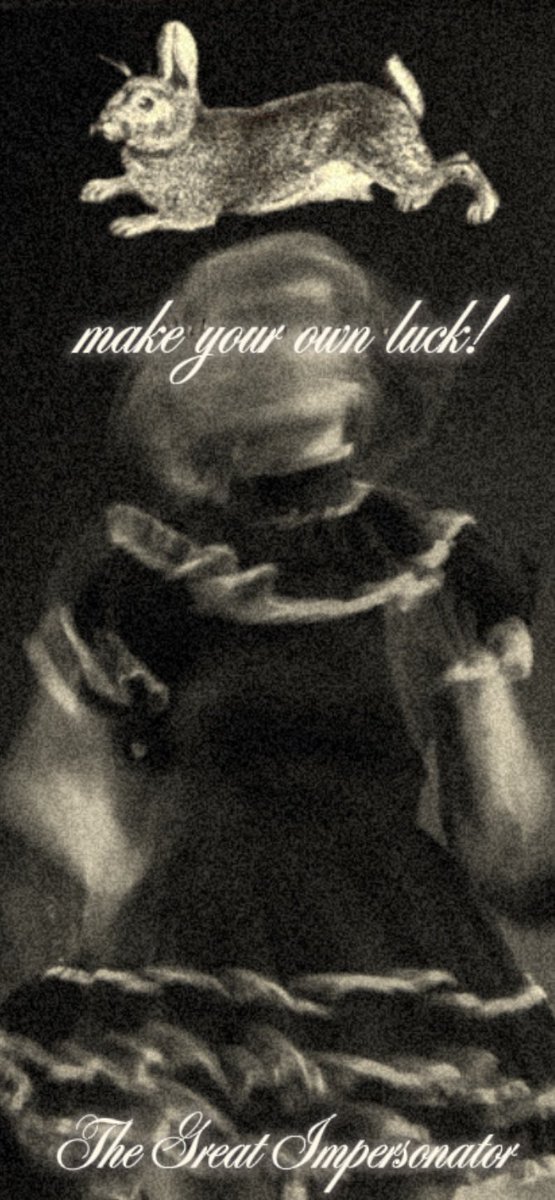 d4rwnism's tweet image. make your own luck! - tgi inspired