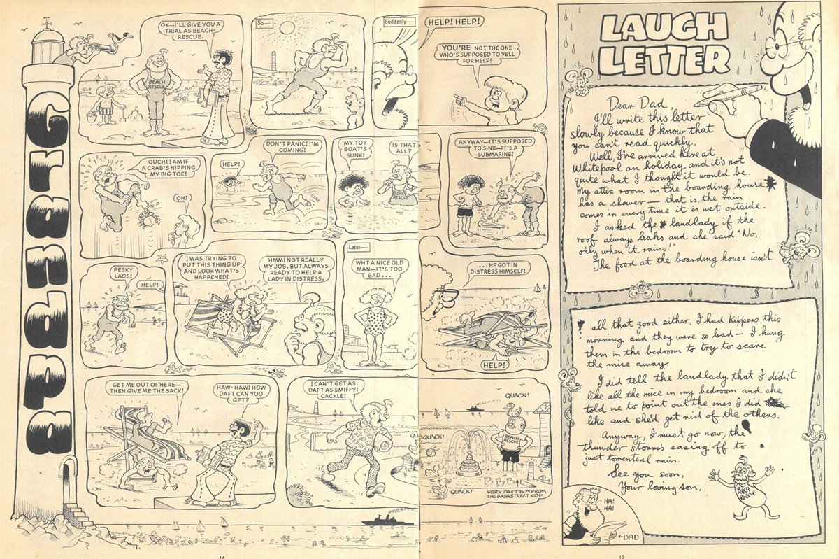 thefcfc's tweet image. Grandpa, as discussed in the 'Summer Special' episode 22 of The Funny Comics Fan Club - available in all good seaside newsagents and wherever you get your podcasts!
(artist Jimmy Glen, copyright DC Thomson)
podbean.com/eas/pb-5ian2-1…
