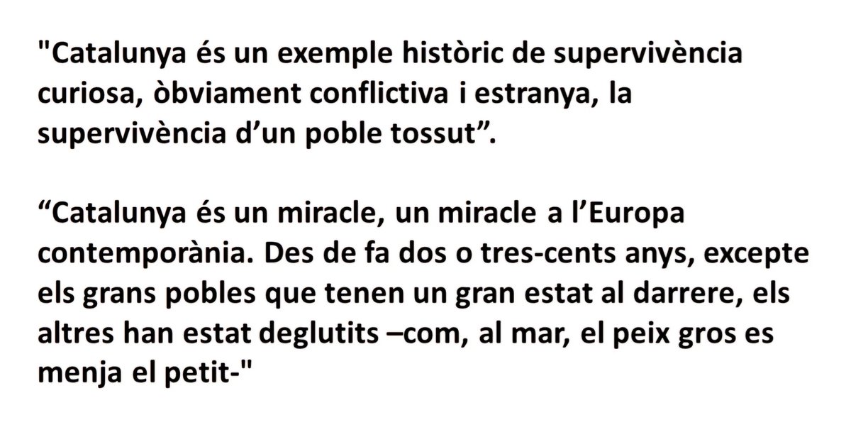 "Catalunya, un miracle a l'Europa contemporània"

El Dr. Josep Termes Ardèvol, historiador especialitzat en el moviment obrer català dels segles XIX i XX, va néixer a Barcelona el 27 de juliol de 1936.