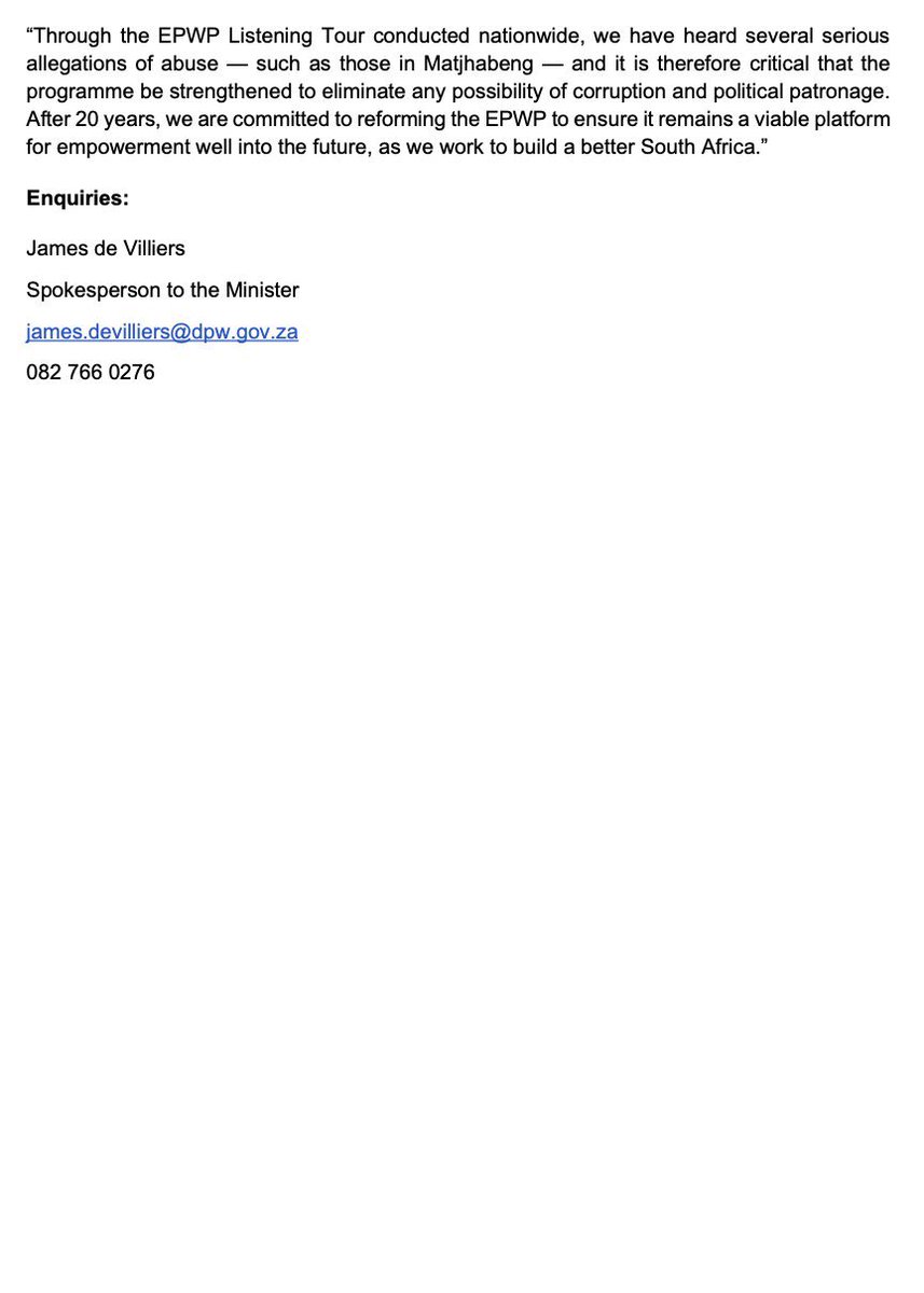 goolammv's tweet image. THE PRESIDENT CYRIL RAMAPHOSA LED GNU GOVERNMENT IN ACTION LIIKE NEVER SEEN IN DEMOCRATIC SOUTH AFRICA:
The minister of Public Works, Ministe Dean Macpherson heard allegations of corruption in Mathabeng Local Municipality. Politically people were receiving highly inflated…