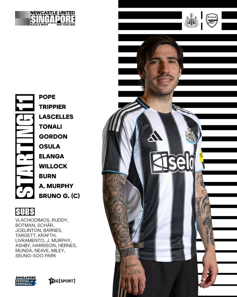 NUFCSpares's tweet image. NUFC XI

⚫️⚪️