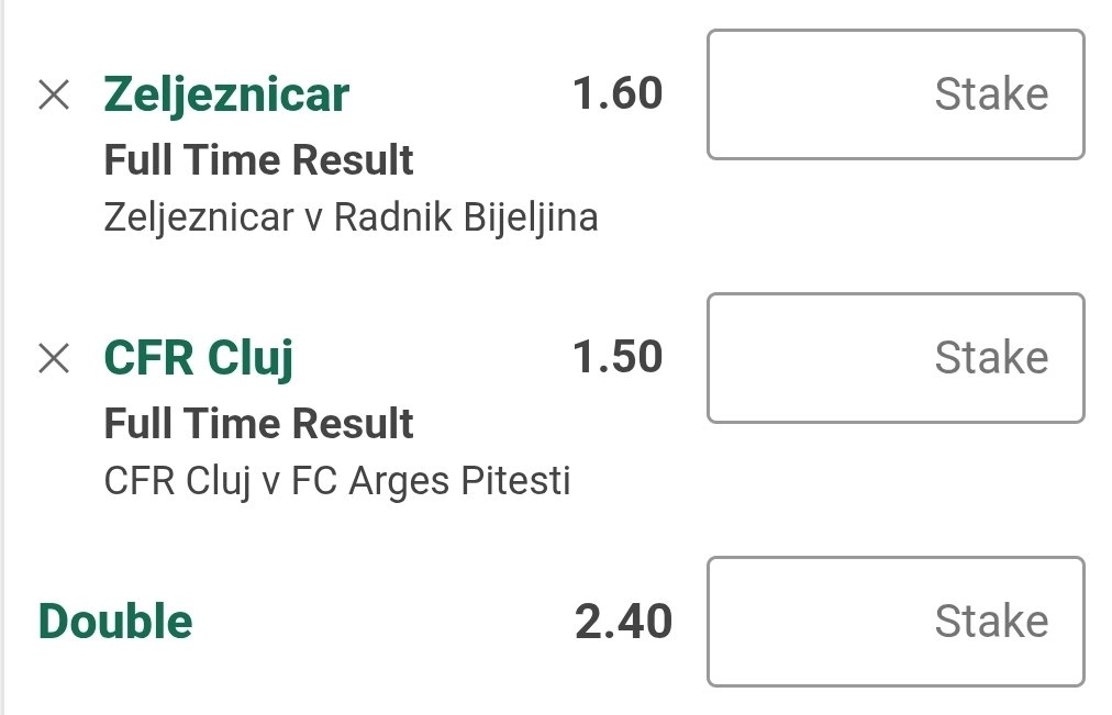 Astro_Tips80's tweet image. Today's Selections β½
Double @ 2.40
Overs Acca @ 6.03
BTTS Acca @ 7.34
Start : 3pm
Belgium, Iceland, Sweden, Romania, Denmark, Serbia, Slovenia, Bosnia.
