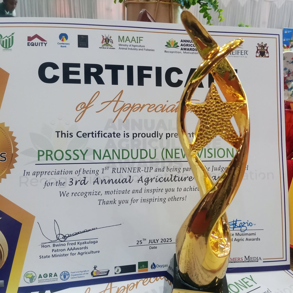 Annual Agriculture Awards organized by Farm wise communications, Farmers Media