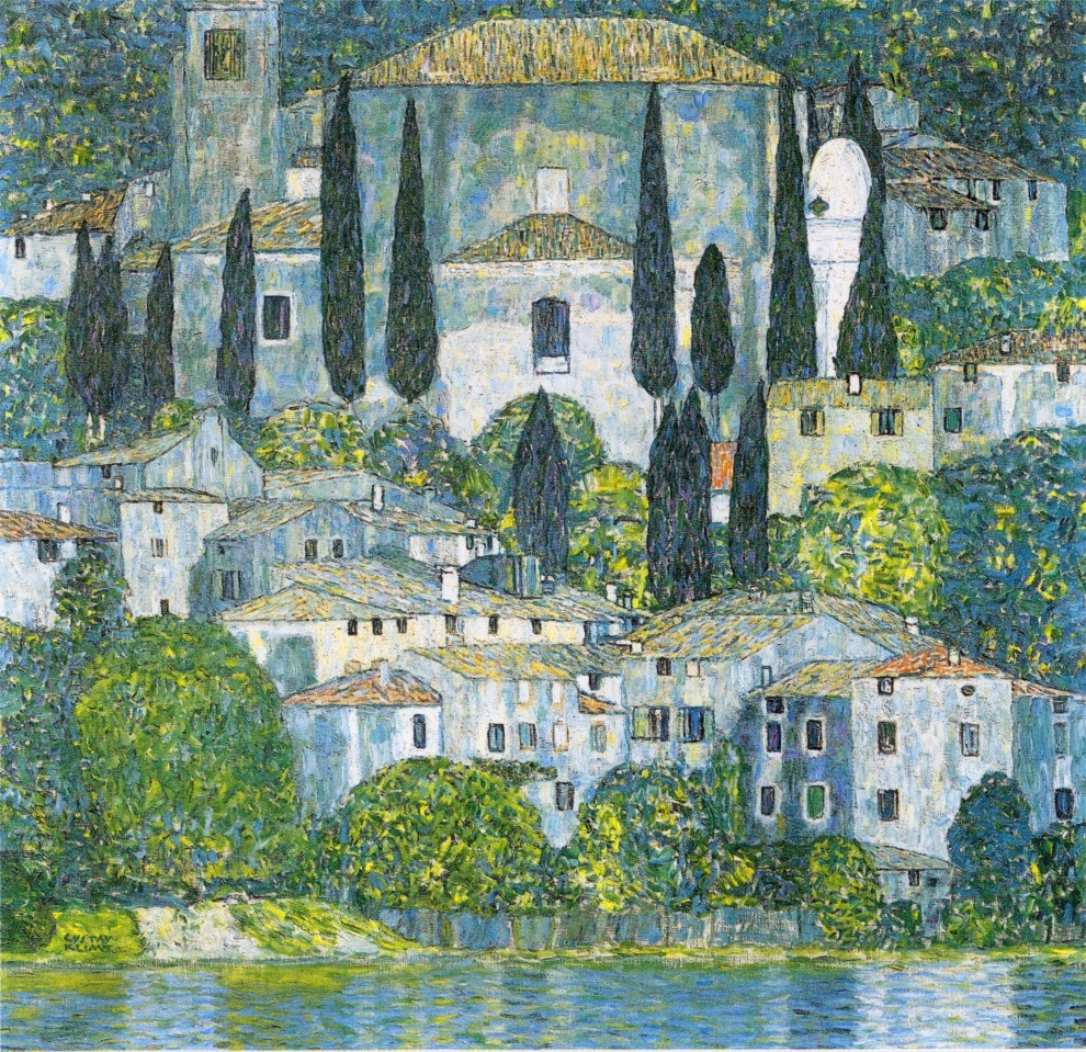 IrisBugatti1's tweet image. #Art 
#ArtLovers 
#Painting 

La ville de Cassone sur le lac de Garde

🎨 Gustav Klimt (1913)