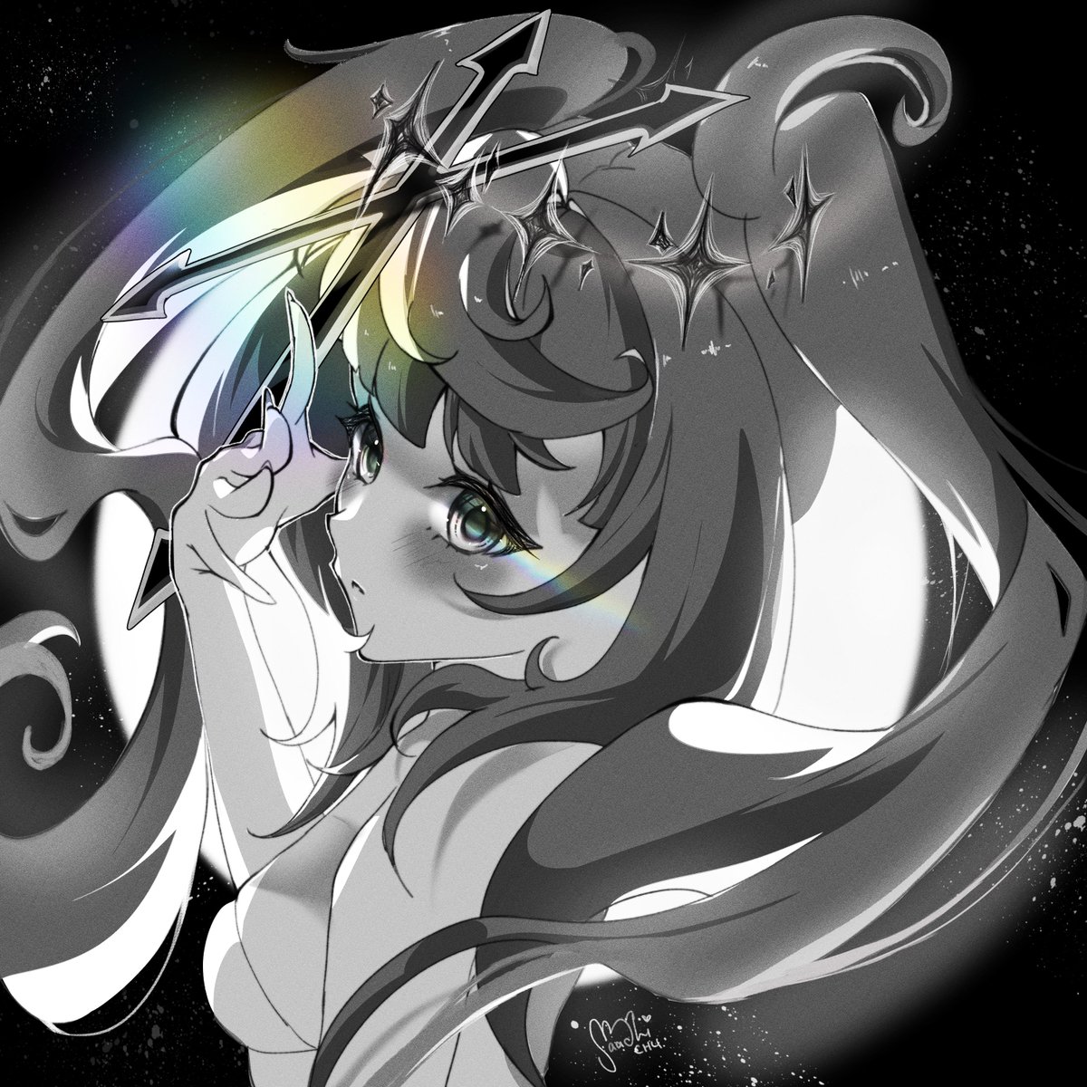 SaachiChu's tweet image. π€ The Eye of the Void
#skyneillust #VGenComm