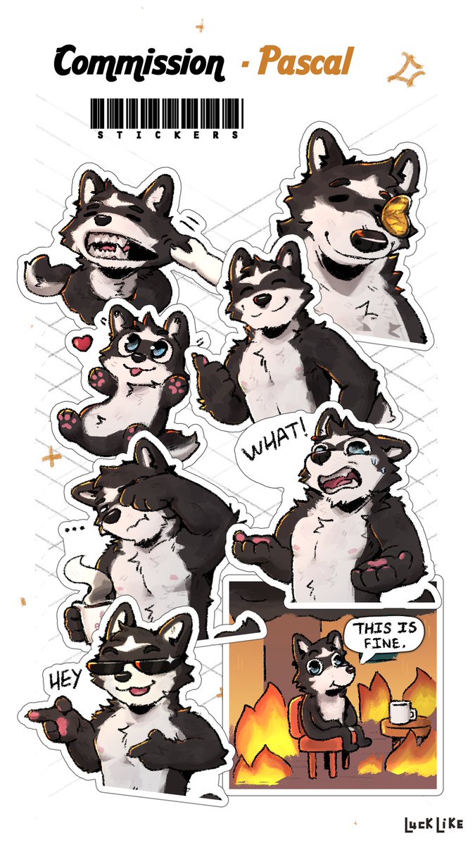 Luck_Like_'s tweet image. Some sticker commissions! 🌸