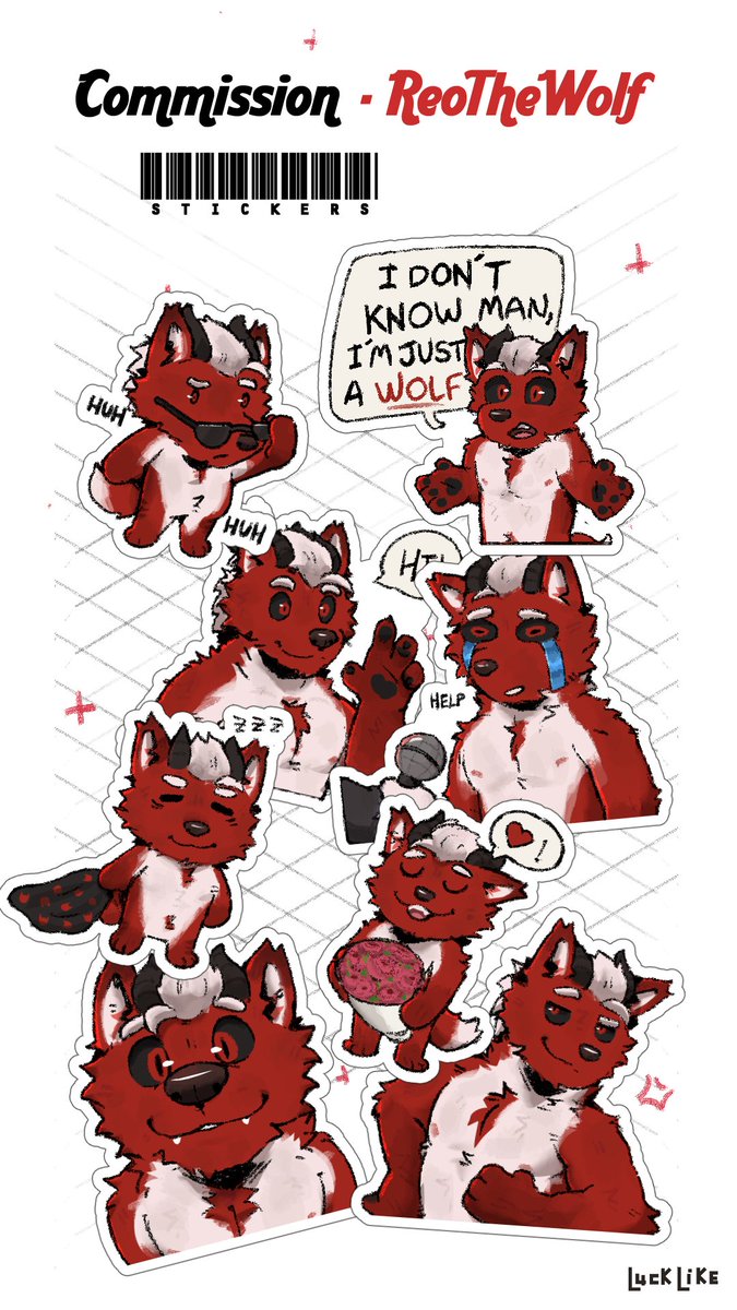 Luck_Like_'s tweet image. Some sticker commissions! 🌸