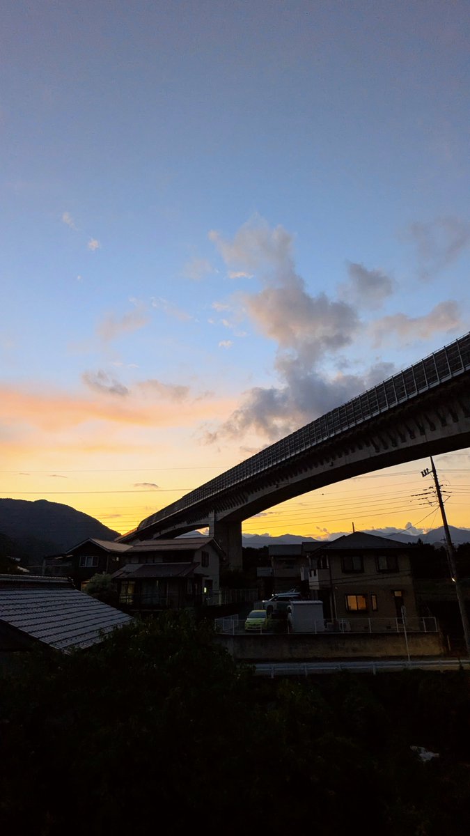 tohi104desu1's tweet image. 今日の夕焼け