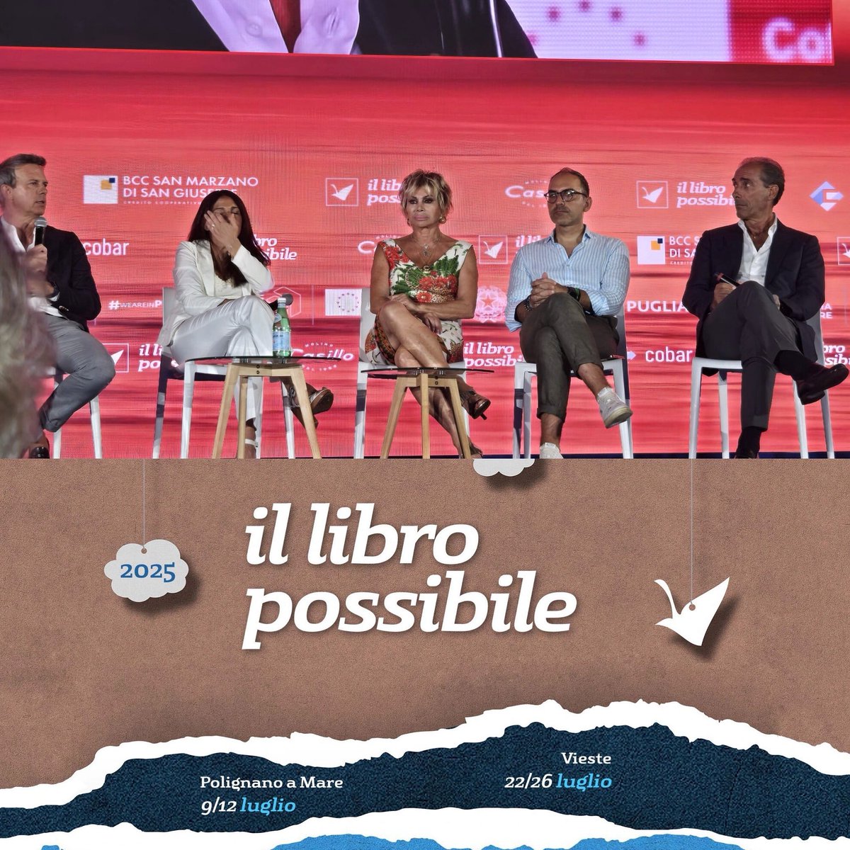 Serata intensa a #IlLibroPossibile di Vieste: al centro la #PMA in #Puglia. L’Ospedale di Foggia, unico centro di 3° livello in regione, con il DG Pasqualone e il team medico, offre gratuitamente trattamenti per l’#infertilità, come ricordato dall’ass. Piemontese.