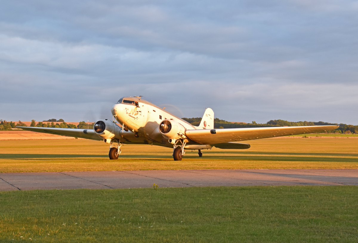 R4D 'Ready for Duty' Starting up in the evening light at <a href="/IWMDuxford/">IWM Duxford</a>