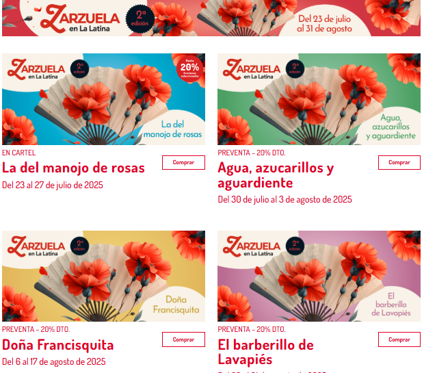 Bazar Me Lo Pido (@bazarmelopido) on Twitter photo ¿Planes para disfrutar un verano en Madrid? Ir a la zarzuela!!
<a href="/TeatroLaLatina/">Teatro La Latina</a>
#Verano #LosMejores ¿Planes para disfrutar un verano en Madrid? Ir a la zarzuela!!
<a href="/TeatroLaLatina/">Teatro La Latina</a>
#Verano #LosMejores