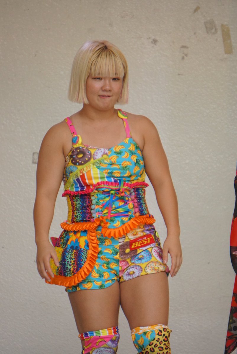 ProWrestlingJp's tweet image. 今日も元気だった岡優里佳選手

#tbc夏まつり2025 #SENJO #東北放送 #岡優里佳
