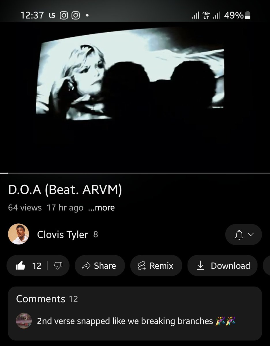 BestDiaries8's tweet image. NEW CLOVIS TYLER
D.O.A(Beat. ARVM)🚨‼️
youtu.be/RCFGc9meLfY?si…