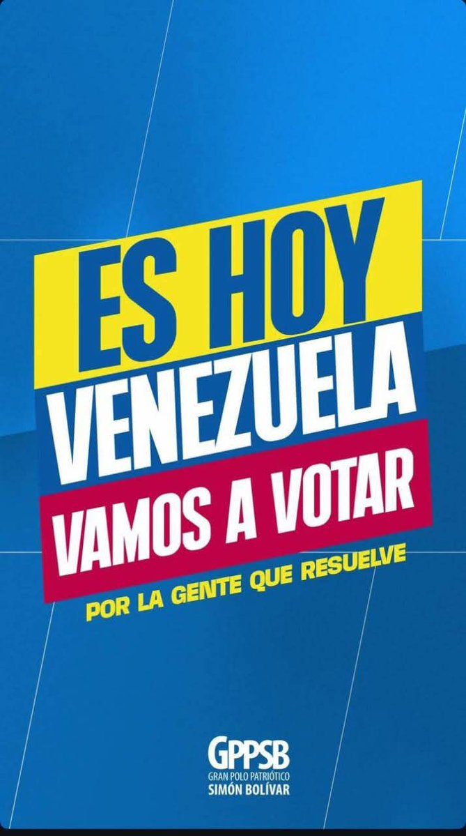A votar por la Patria en Paz.
<a href="/PartidoPSUV/">PSUV</a>