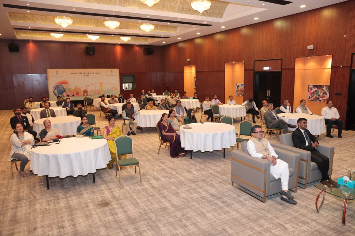 India in Dubai (@cgidubai) on Twitter photo Minister of State for External Affairs, <a href="/PmargheritaBJP/">Pabitra Margherita</a> joined Consulate officials for the screening of the 124th Episode of Mann Ki Baat 🎙️at the <a href="/cgidubai/">India in Dubai</a>.
#MannKiBaat Minister of State for External Affairs, <a href="/PmargheritaBJP/">Pabitra Margherita</a> joined Consulate officials for the screening of the 124th Episode of Mann Ki Baat 🎙️at the <a href="/cgidubai/">India in Dubai</a>.
#MannKiBaat