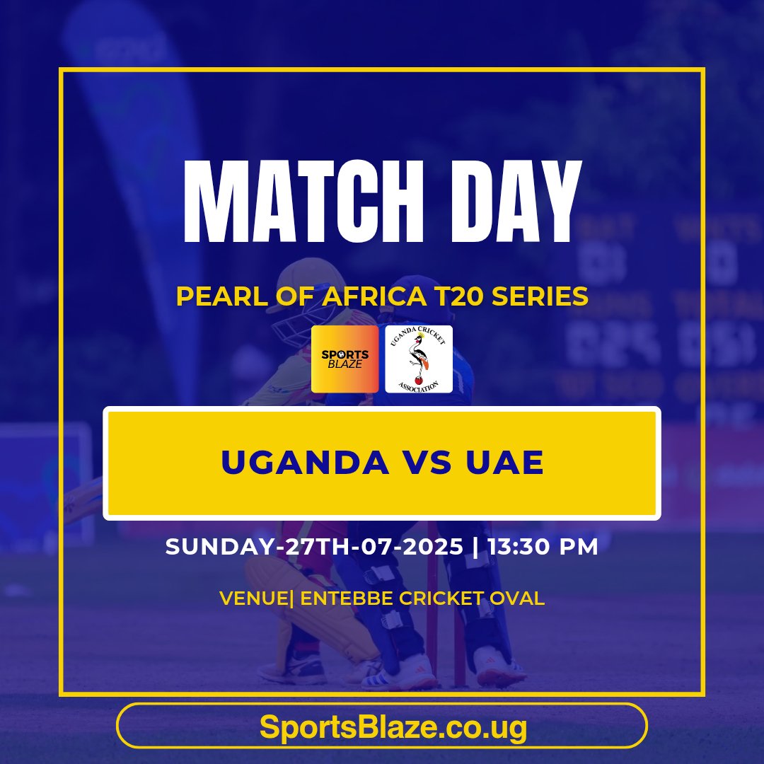 Cricket: Pearl Of Africa T20 Series action is under way,  Uganda is batting first.

#SportsBlaze