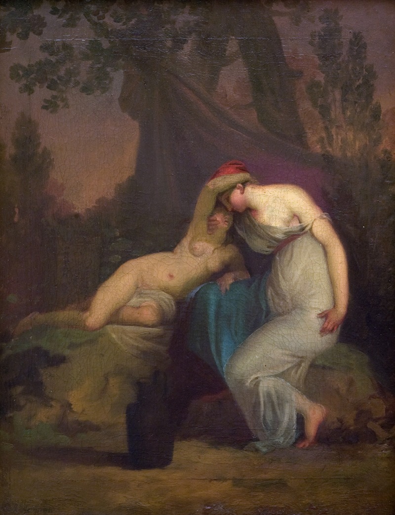 RafaelMateos7's tweet image. "La poetisa griega Safo y la chica de Mitilene" y "Lesbia y Catulo". Nikolai Abildgaard (1743-1809)
