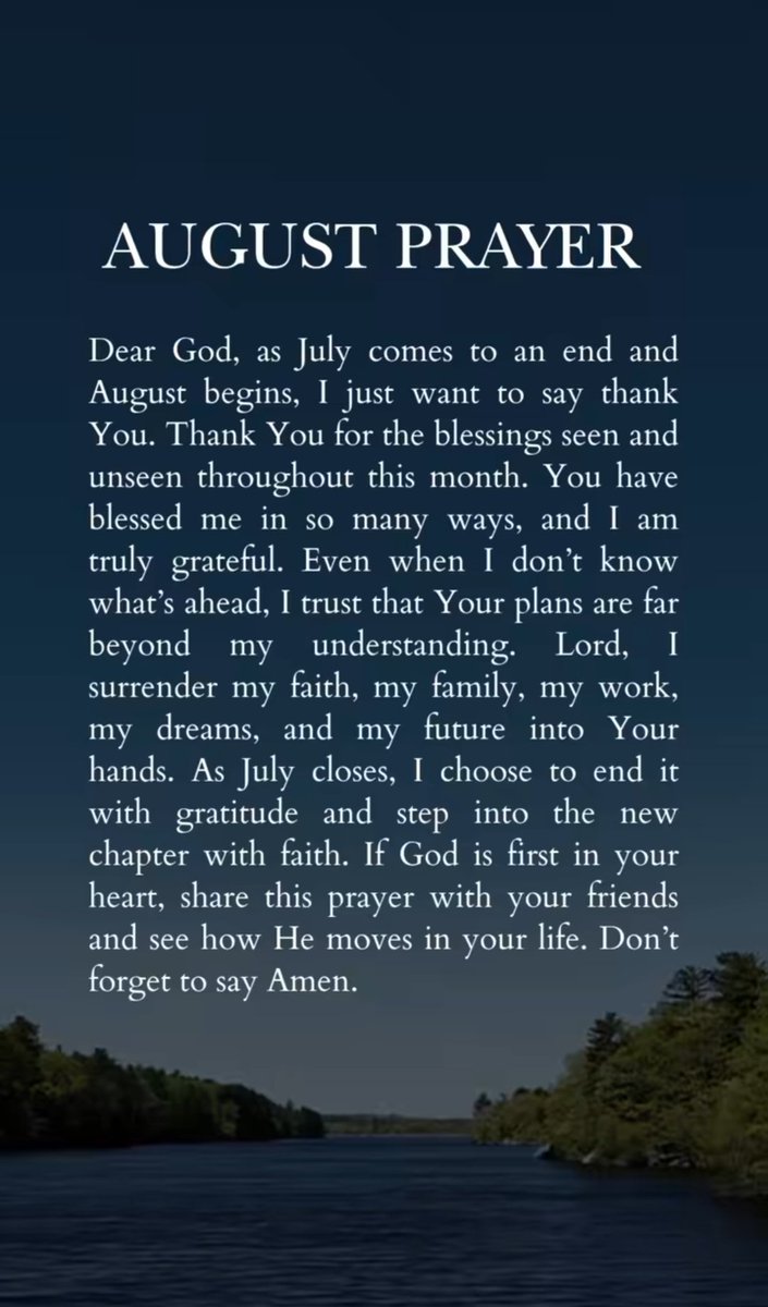 August prayer