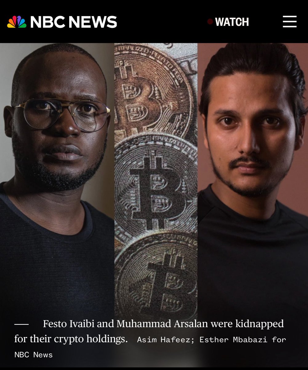 The story of our founder’s (<a href="/IvaibiFesto/">Same Festo</a>) kidnapping, torture, and robbery has just been aired by <a href="/NBCNews/">NBC News</a>. What started as a crypto journey turned into a real life nightmare. 

Grateful it’s finally getting the global attention it deserves. 

Read the full story 👉