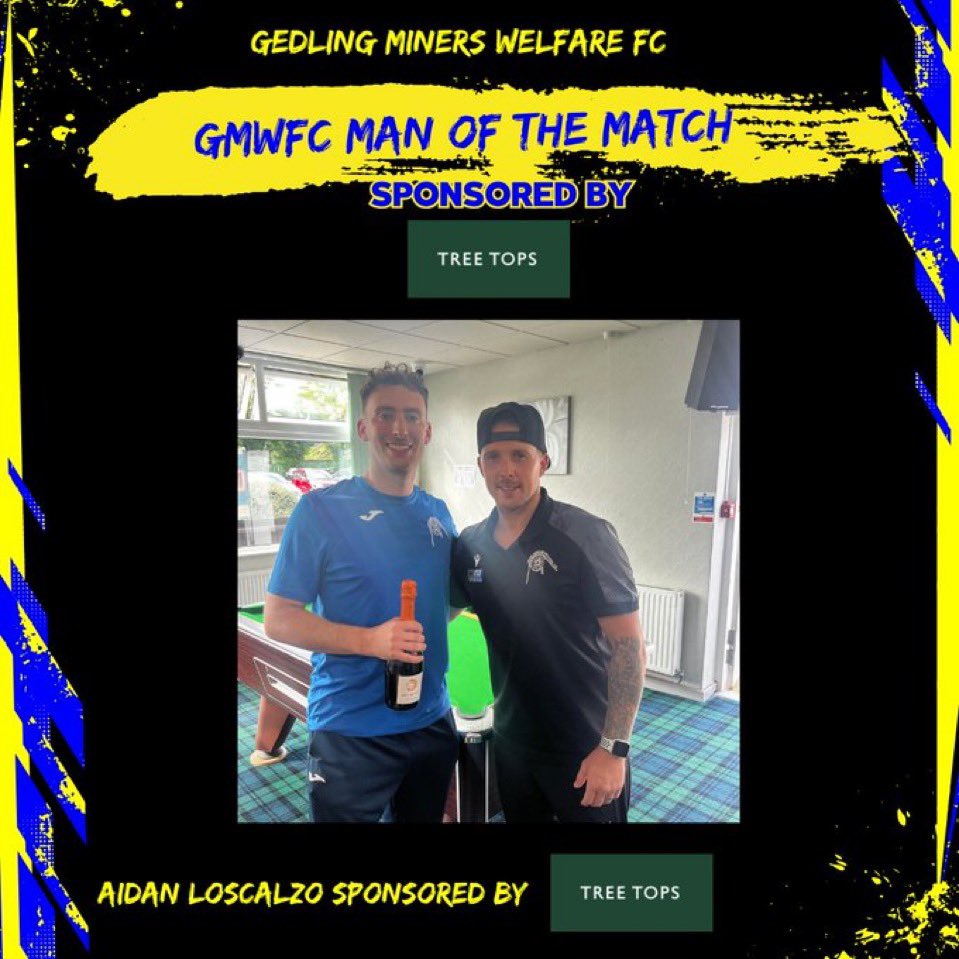 GedlingMWFC's tweet image. 👏| Man of the Match! 

Our Man of the Match sponsored by Tree Tops Pub Mapperley in our 7-0 win against Rainworth MW was Aiden Loscalzo! Aiden was present his bottle by Josh Thornton! #UTM