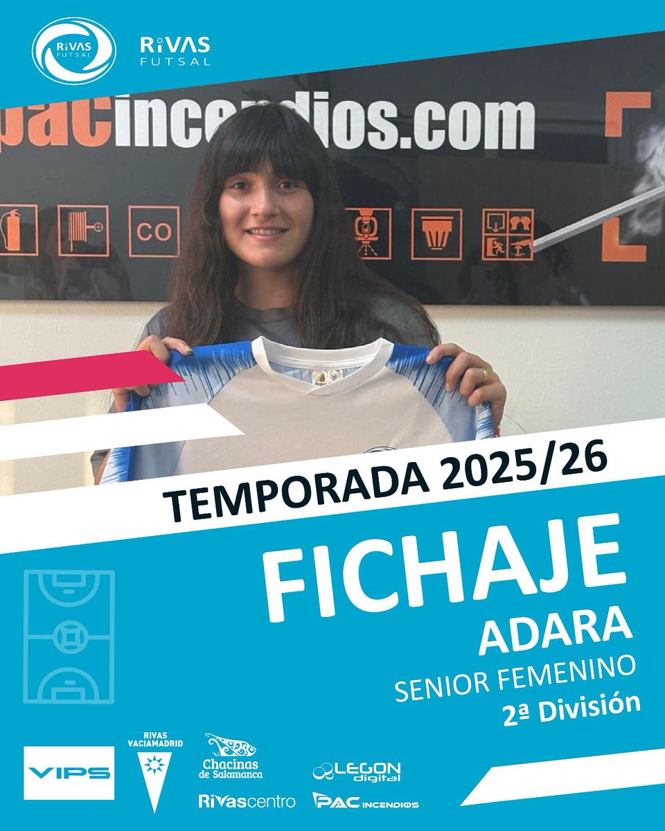 cdrivasfutsal's tweet image. 🚨 𝗙𝗜𝗖𝗛𝗔𝗝𝗘 | 𝗔𝗱𝗮𝗿𝗮 llega al Segunda Femenina

🔹 Portera joven pero sobradamente preparada
🔹 Gran colocación, reflejos y anticipación
🔹 Presente sólido y futuro brillante

💙 ¡Bienvenida, Adara! Nuestra portería está más que cubierta.

#RivasFutsal #FutsalFemenino