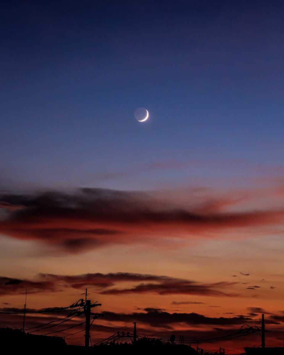 hiy_twinkle's tweet image. 夏の夜の始まりに沈みゆく三日月
いつまでも魅入ってしまう…