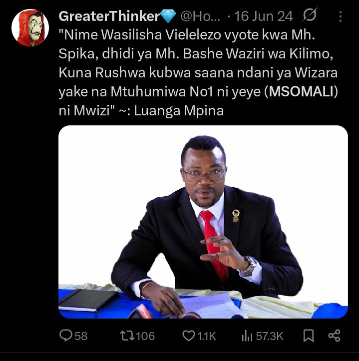 HopeQuotes__'s tweet image. Luaga Mpina alitujuza Muda sanaaa Kuhusu Msomali Kutafuna Fedha za Walipa Kodi akapuuzwa...!!!
PICHANI ni ndege ya kilimo ya Thrush 510P2+ Wizara ya Kilimo ilinunua Ndege hyo kwa Tsh. Billioni 6...!!
Toleo jipya la Ndege hii Mwaka 2025 Thrush Rockwell S2R ni Dola LakiTano.....