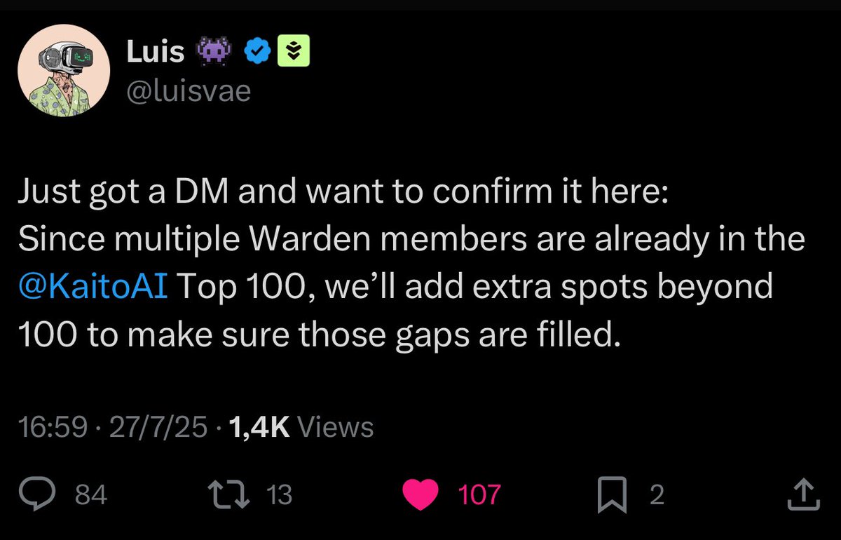 1Kaiweb3's tweet image. I know some of you are still trying to reach Top 100 @wardenprotocol and it’s possible.
Many team members won’t be counted in the final list, so don’t give up yet.
Keep showing up, keep yapping. I’m here, always supporting you.
And remember: even if you don’t make Top 100, the…