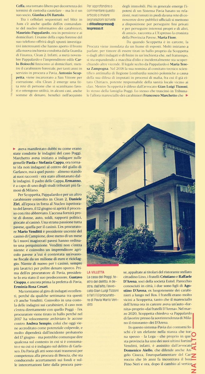 redneroo's tweet image. Sistema Pavia -
&quot;...&apos;ndrangheta...massoneria...alto concentrato di poteri occulti...&quot;
#LEspresso un mese fa
#Garlasco